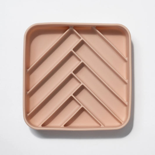 chevron slow feeder bowl