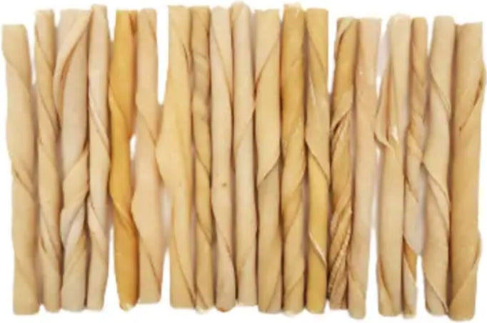 5" Thin Twisted Beef Collagen Stick