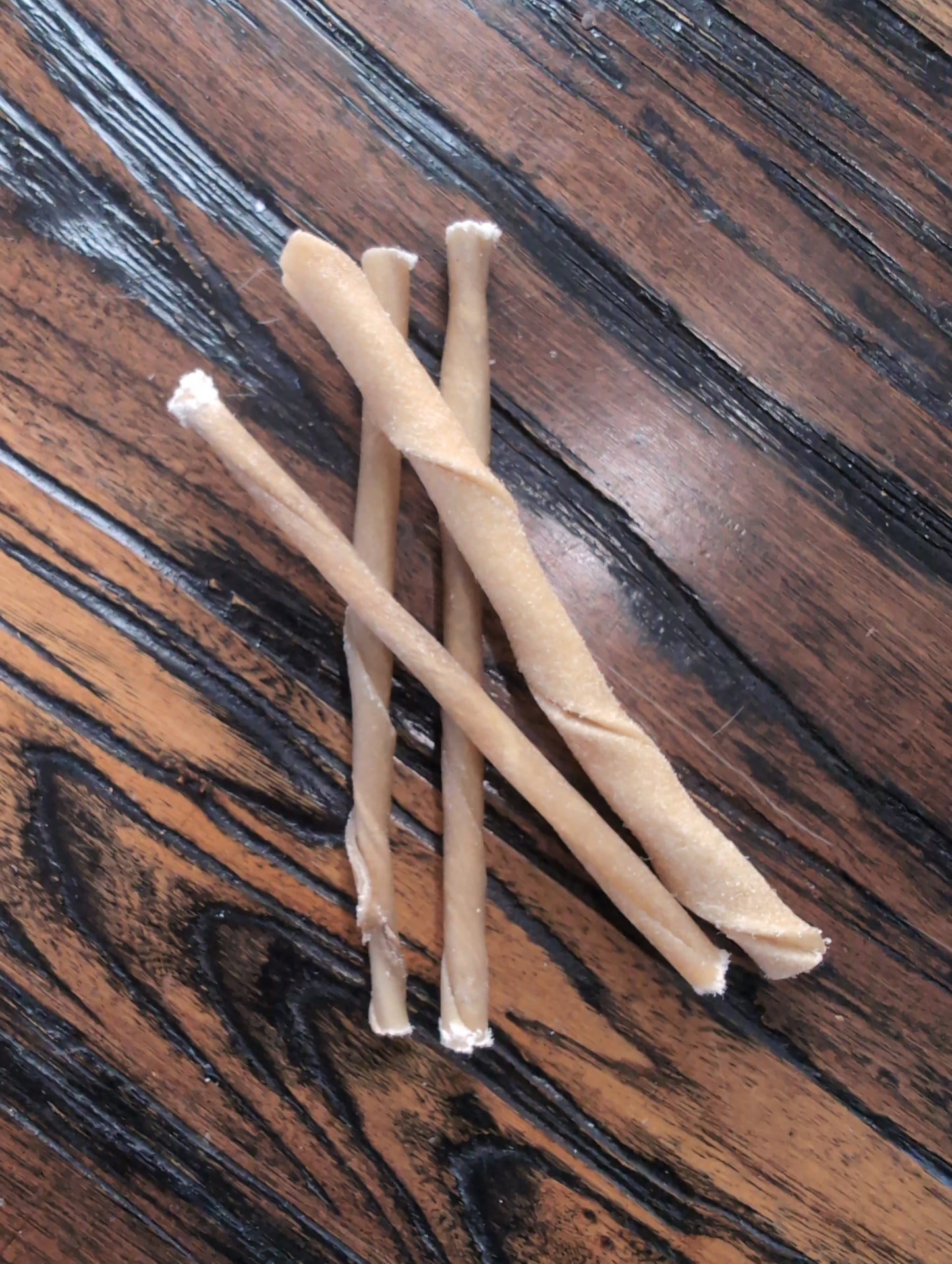 5" Thin Twisted Beef Collagen Stick