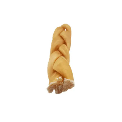 6" Braided Beef Collagen Stick