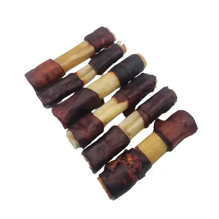 6" Braided Beef Collagen Stick Wrapped Ends