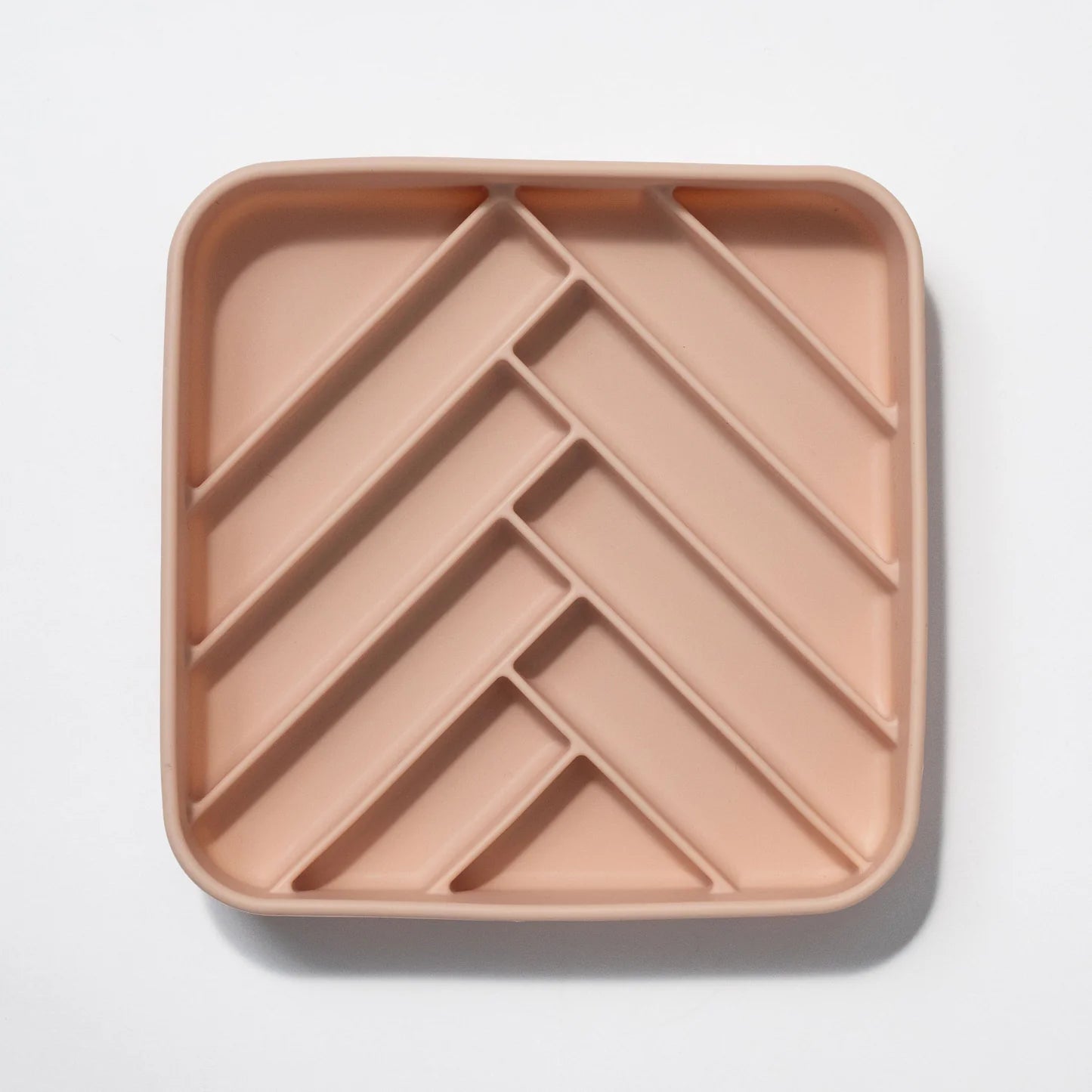 chevron slow feeder bowl