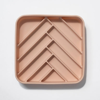 chevron slow feeder bowl