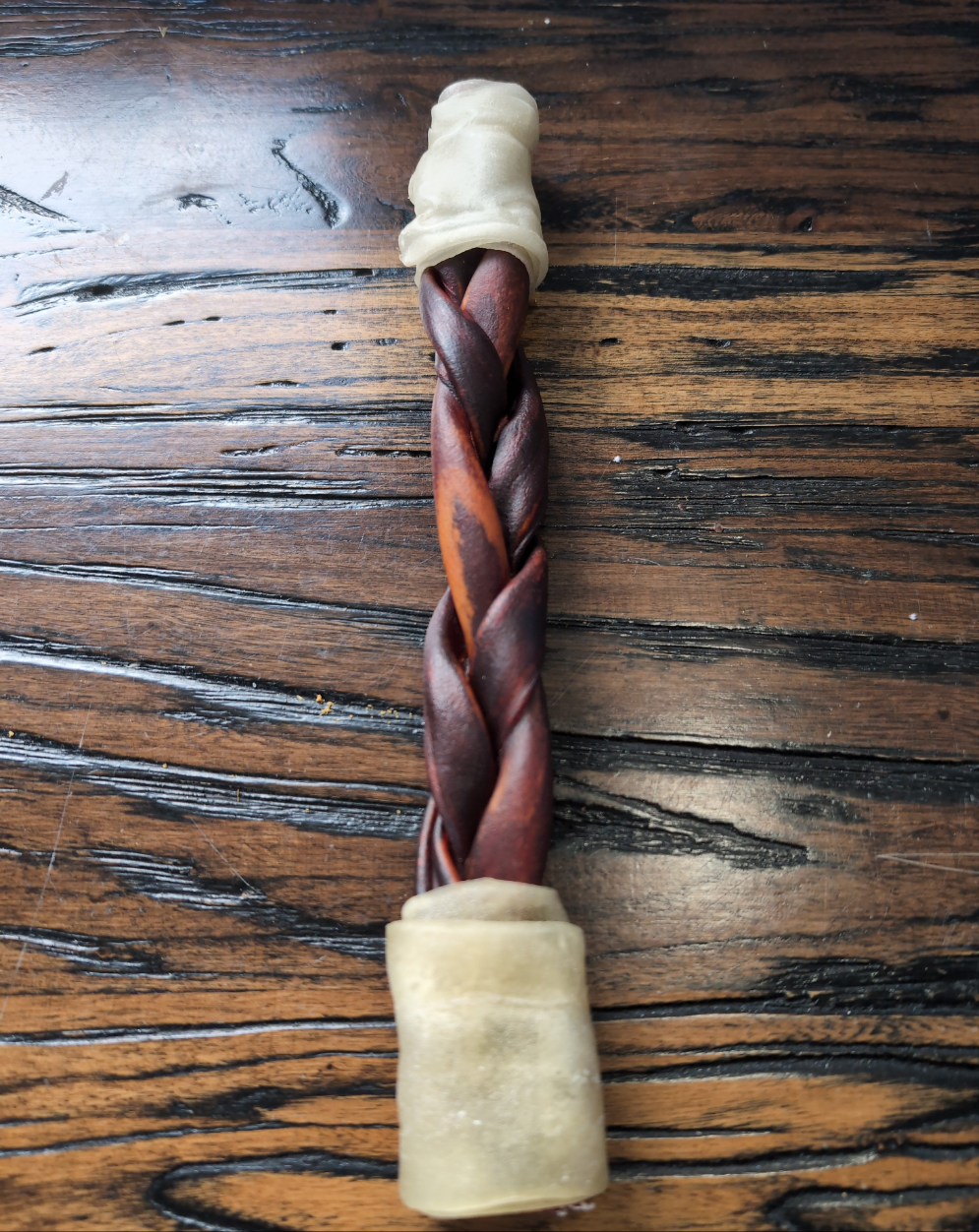 12" Braided Beef Collagen Stick Wrapped Ends