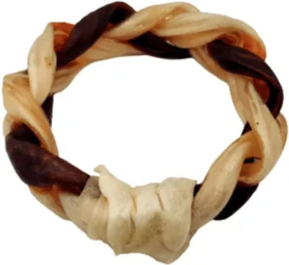 6" Large Braided Beef Collagen Ring