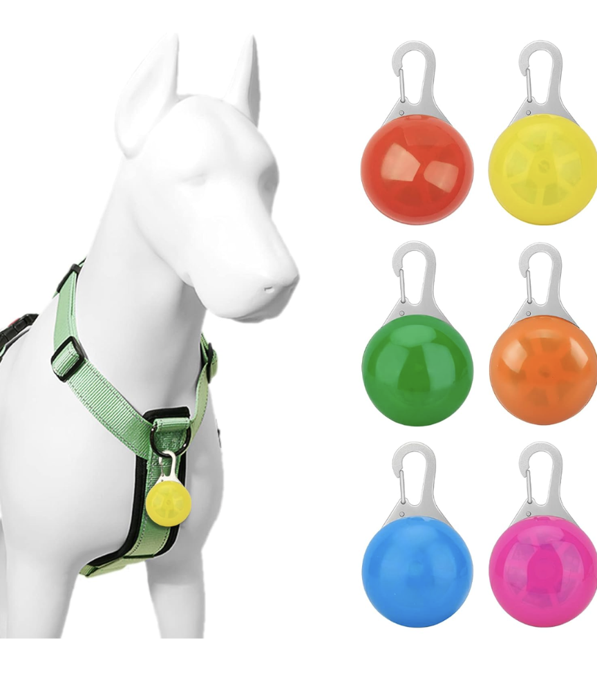 LED Collar Light Pendant With Carabiner Clip